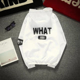 Back Letter Hoodie Jacket