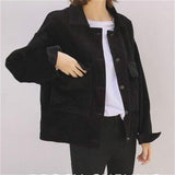 Women baseball Corduroy Jacket