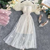 women's sequins V neck dresses