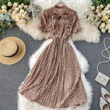 Vintage ruffles floral print Dress
