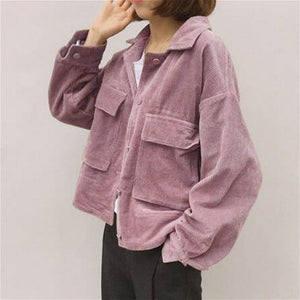 Women baseball Corduroy Jacket